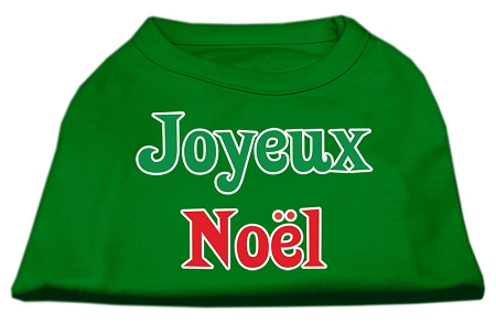 Joyeux Noel Screen Print Shirts Emerald Green XXXL